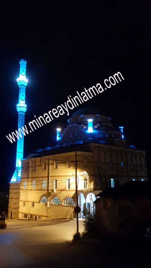  büyük minare için aydınlatma