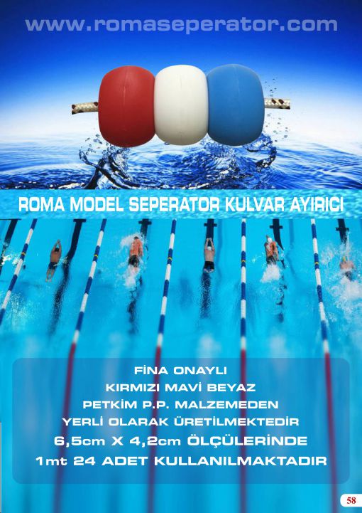  olimpik havuz seperatör roma 10 mt