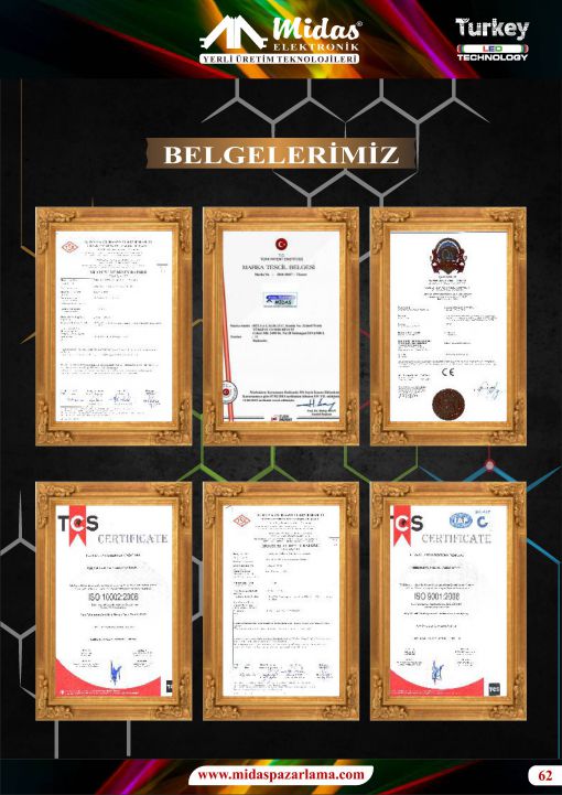  led wallwasher sertifikaları